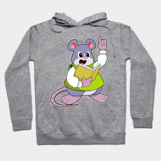 Mouse as Teacher with Book Hoodie